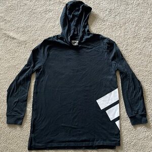**Like New** long sleeve with hood Adidas shirt